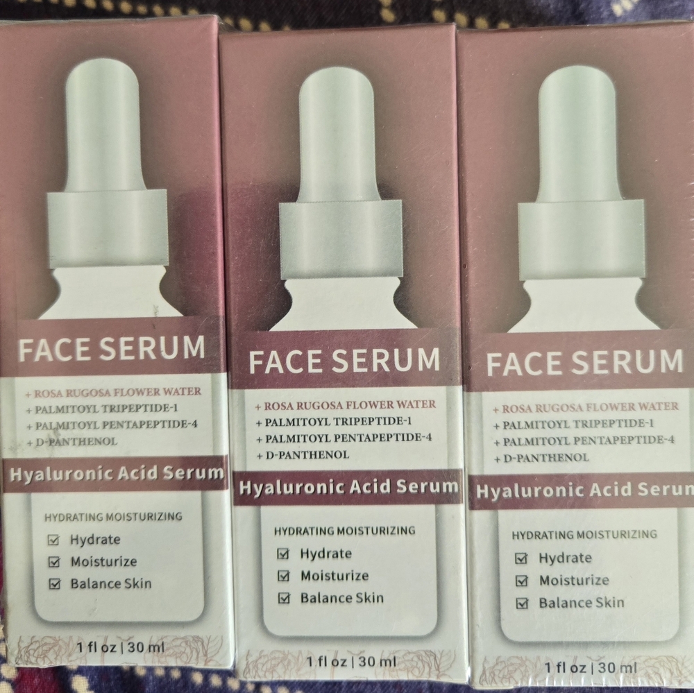 Hyaluonic Acid Face Serum, Pack Of 3.